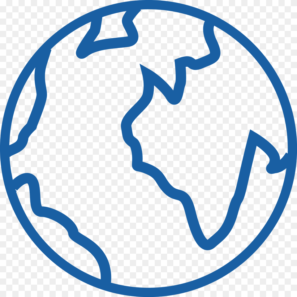 Globe Outline Blaa Earth Drawing, Astronomy, Outer Space, Planet, Smoke Pipe Free Png Download