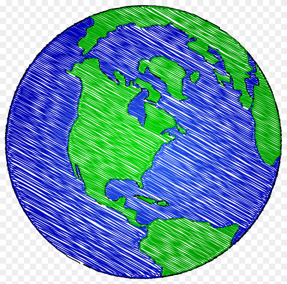 Globe Painted With Brushstrokes Clipart, Astronomy, Outer Space, Planet, Earth Png Image