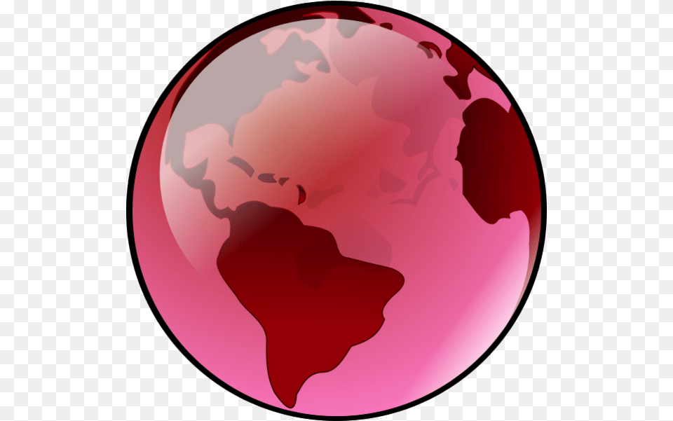 Globe Pink Pencil And Blue Globe Background, Sphere, Astronomy, Outer Space, Planet Free Transparent Png