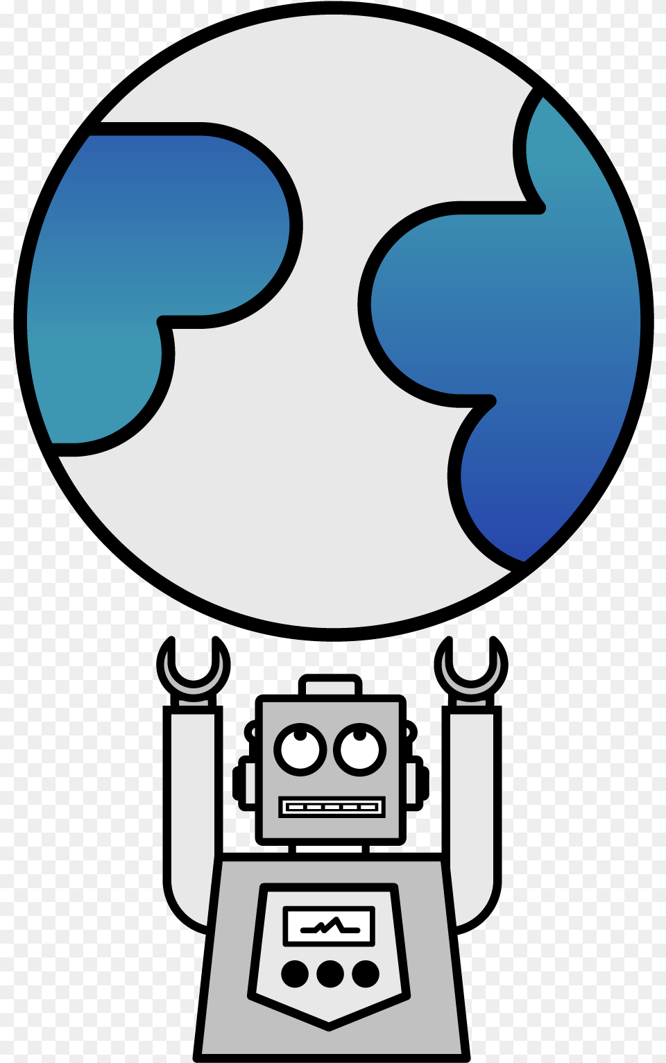 Globe Robot Mark Free Transparent Png