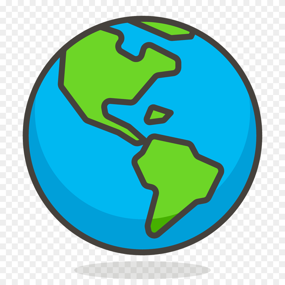 Globe Showing Americas Emoji Clipart, Astronomy, Outer Space, Planet, Food Png