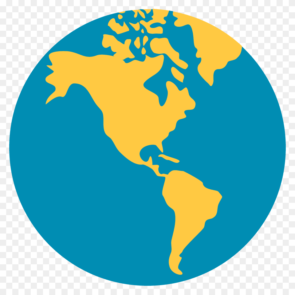 Globe Showing Americas Emoji Clipart, Astronomy, Outer Space, Planet, Face Free Transparent Png