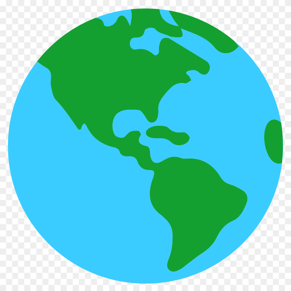 Globe Showing Americas Emoji Clipart, Astronomy, Outer Space, Planet Png Image
