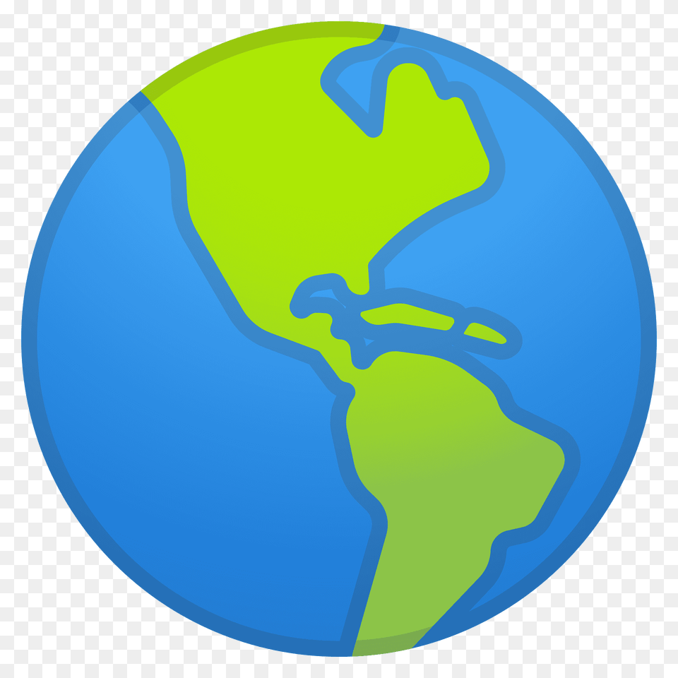 Globe Showing Americas Emoji Clipart, Astronomy, Outer Space, Planet Free Transparent Png