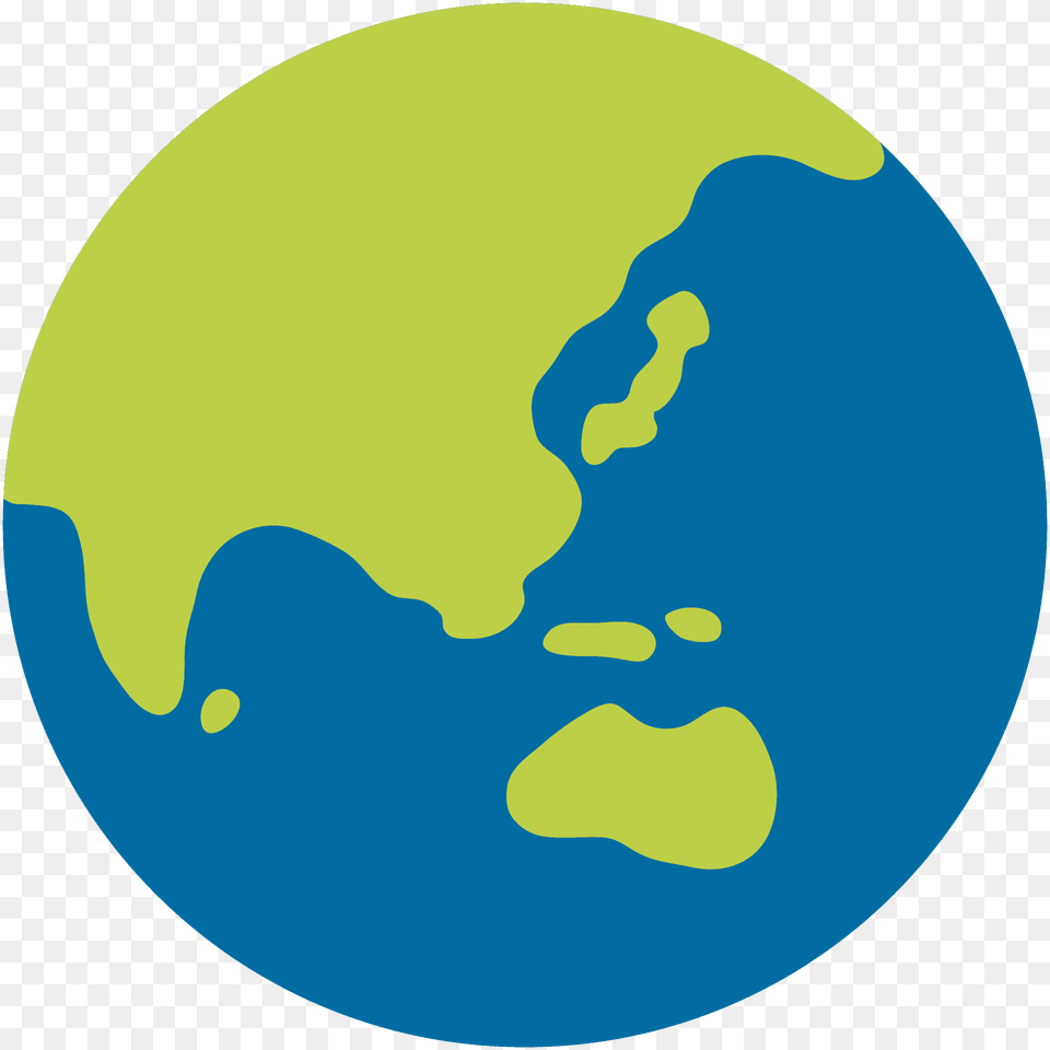 Globe Showing Asia Australia Emoji Clipart, Astronomy, Outer Space, Planet, Earth Free Transparent Png