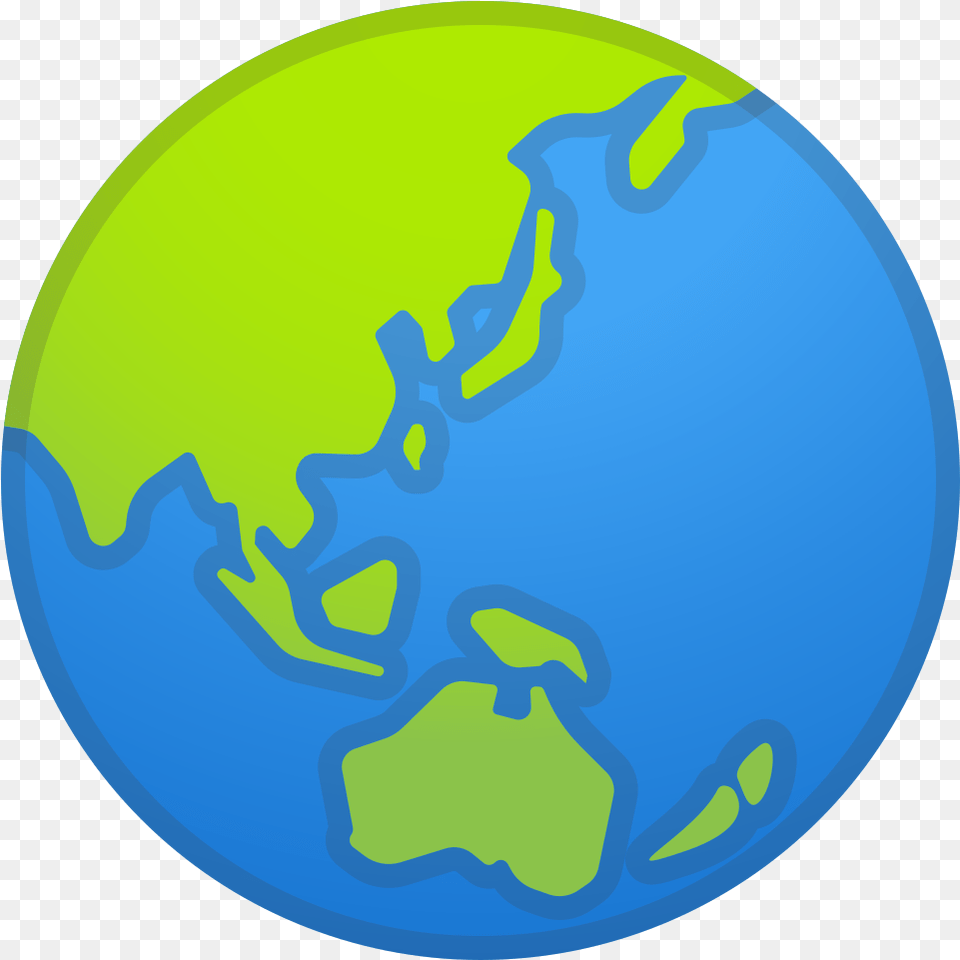 Globe Showing Asia Australia Icon Emoji Weltkugel, Astronomy, Outer Space, Planet, Earth Free Png Download