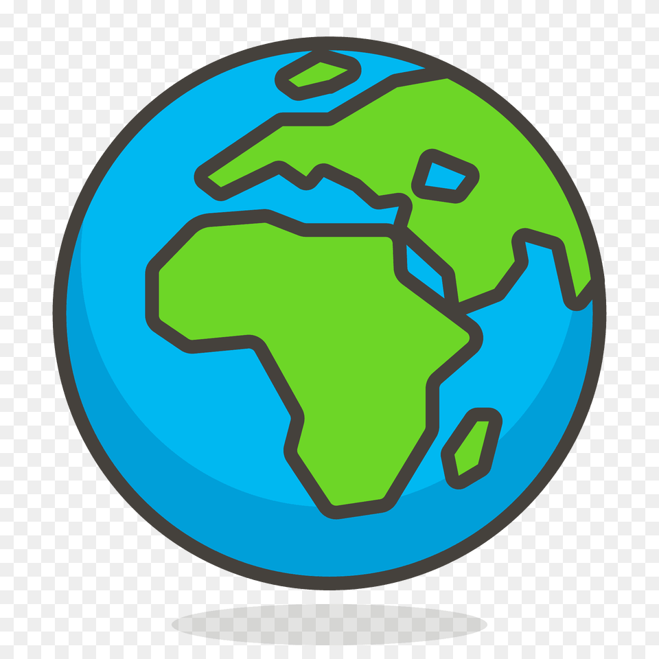 Globe Showing Europe Africa Emoji Clipart, Astronomy, Outer Space, Planet Png Image