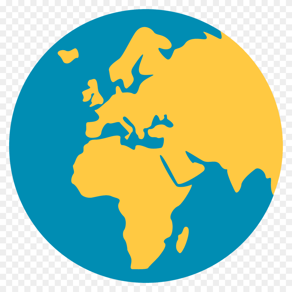 Globe Showing Europe Africa Emoji Clipart, Astronomy, Outer Space, Planet Free Png Download