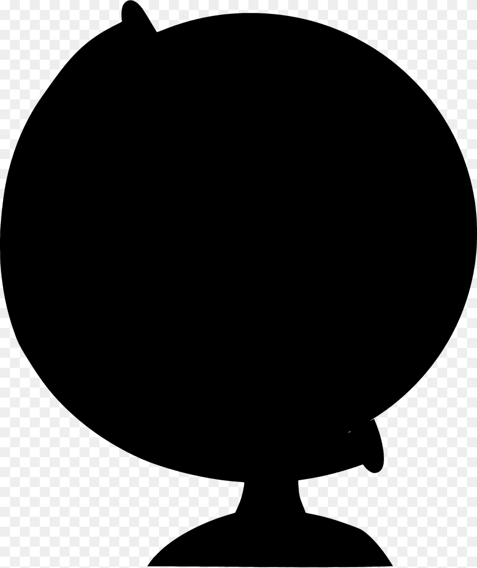 Globe Silhouette, Astronomy, Outer Space, Planet, Clothing Free Png Download