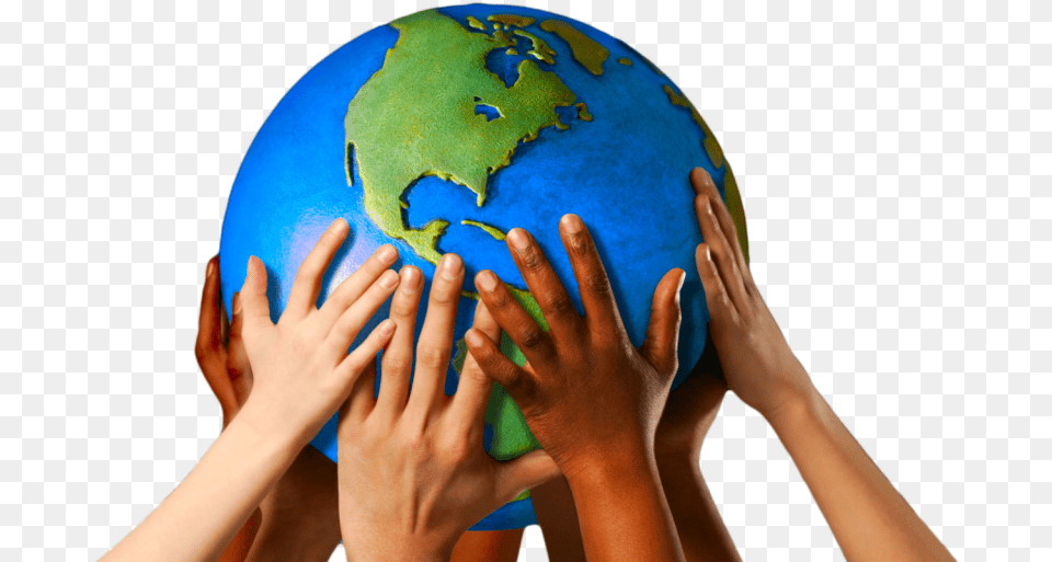 Globe With Hands World With Hands Around, Sphere, Astronomy, Outer Space, Planet Free Transparent Png