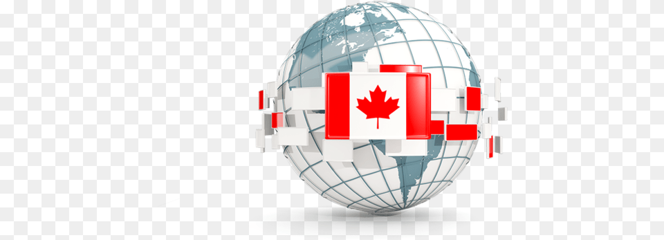 Globe With Line Of Flags Canada Immigration, Sphere, Astronomy, Outer Space, Chandelier Png Image
