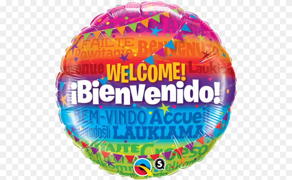 Globo Bienvenido 46 Cm Qualatex 18 Inch Round Foil Balloon Welcome Home, Inflatable Free Png