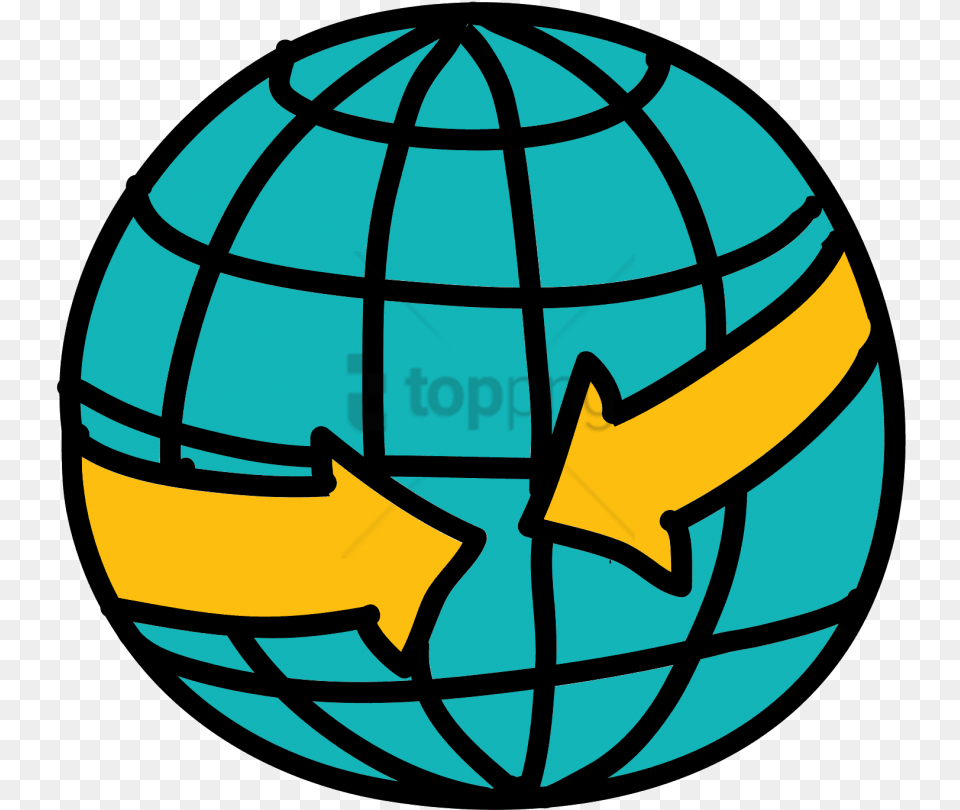 Globo De Setas Reunio Icon Point On Globe, Sphere, Astronomy, Outer Space, Planet Free Png Download