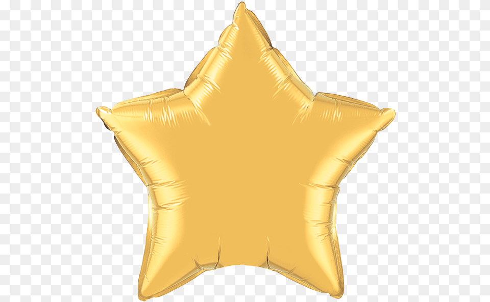 Globo Estrella Dorada Yellow Star Foil Balloons, Badge, Logo, Symbol, Clothing Png Image