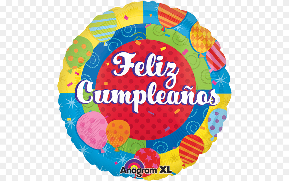 Globo Feliz Caritas Imagenes Globo, Birthday Cake, Cake, Cream, Dessert Free Png Download