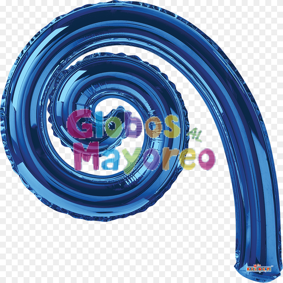Globo Metlico Curly Espiral Color Azul Royal Incluye Folgirovannij Shar Spiral, Coil, Machine, Wheel, Electronics Png
