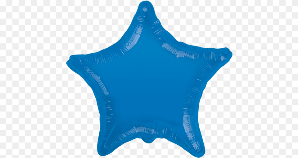 Globo Metlico Estrella Mediana Azul Black Star Gellibean Balloon, Cushion, Home Decor, Animal, Fish Free Transparent Png