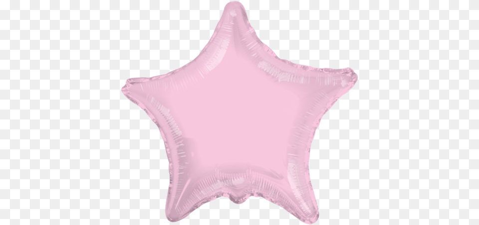 Globo Metlico Estrella Mediana Rosa Claro Imagenes De Color Azul Cielo, Cushion, Home Decor, Animal, Sea Life Free Png