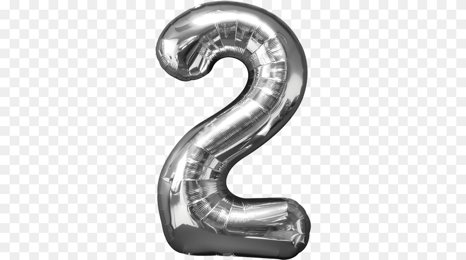 Globo Numero 2 Grande Foil Balloon Number, Symbol, Text, Appliance, Blow Dryer Free Transparent Png