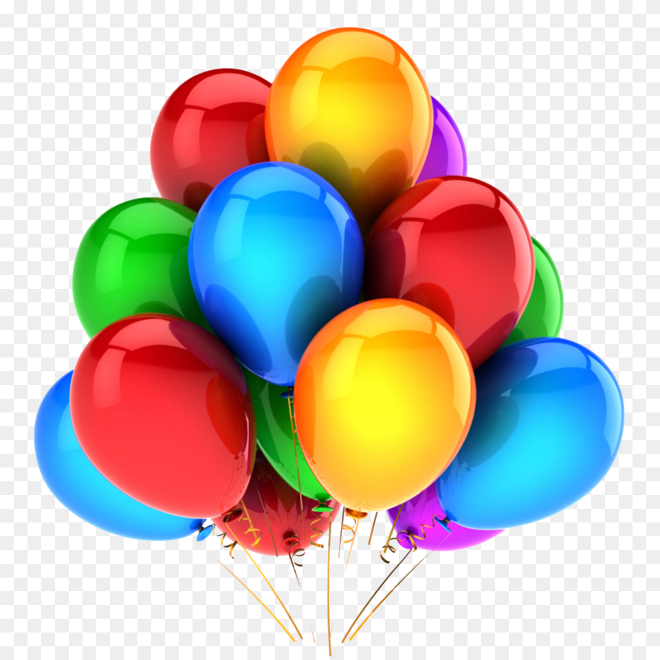 Globos Colourful Sticker Tumblr Hbd Happybirthday, Balloon Free Png