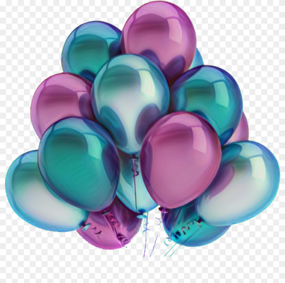 Globos Colourful Sticker Tumblr Hbd Happybirthday Transparent Blue Balloon Png