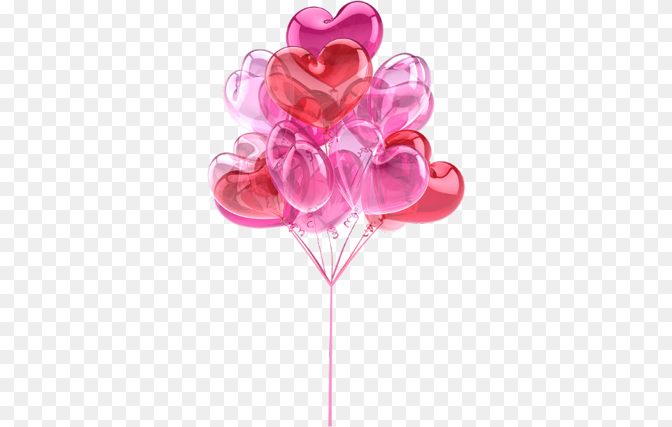 Globos Globo Corazn Corazones Rosa Heart, Balloon, Chandelier, Lamp Free Png