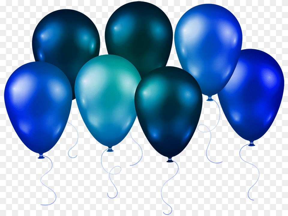 Globos Globos Azules Serpentinas Globo De Perro Baloes Preto Vetor, Balloon Free Png