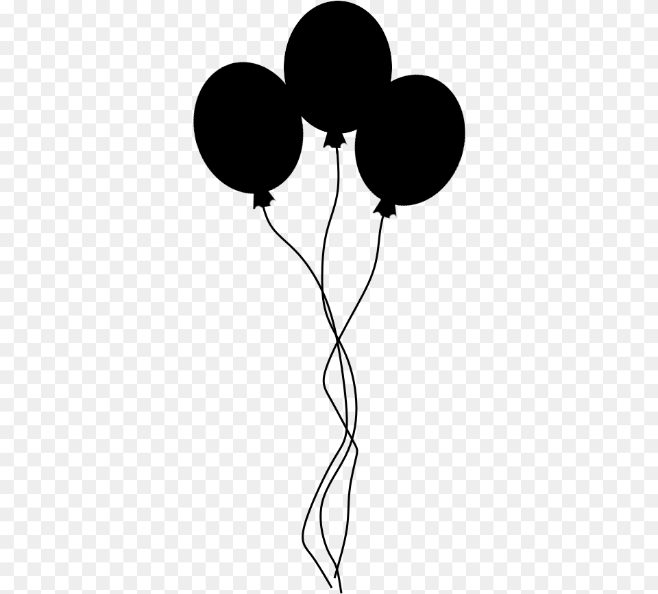 Globos Tumblr Clipart Balloon Clipart Black, Gray Png Image
