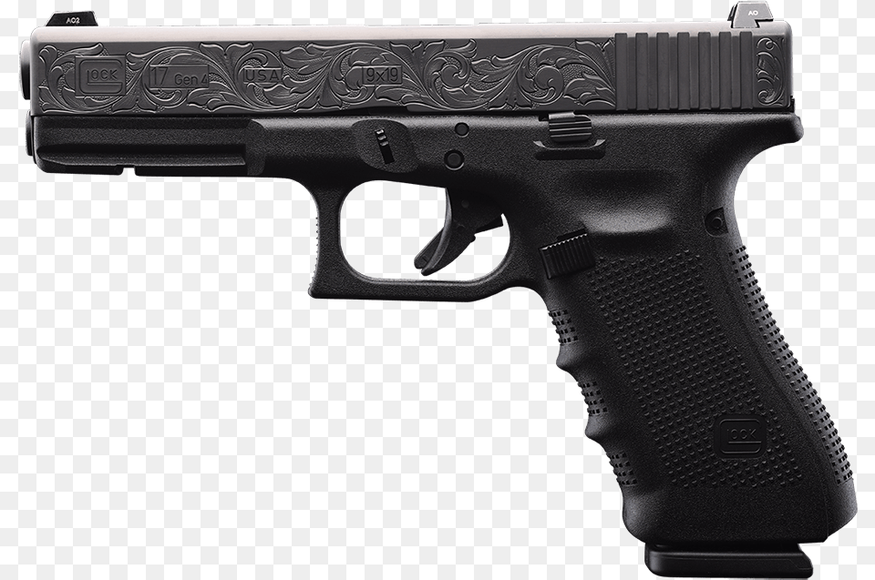 Glock 17 Gen 5 Talon Grips, Firearm, Gun, Handgun, Weapon Png