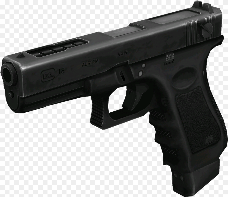 Glock 18 2 Gun Side View, Firearm, Handgun, Weapon Free Png Download