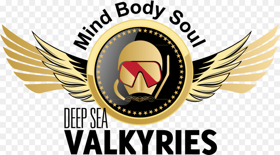 Glock 19 W Surefire Light U2014 Deep Sea Valkyries Background, Emblem, Symbol, Logo, Gold Png Image