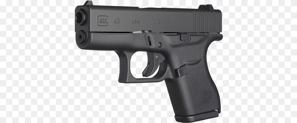 Glock 43, Firearm, Gun, Handgun, Weapon Free Transparent Png