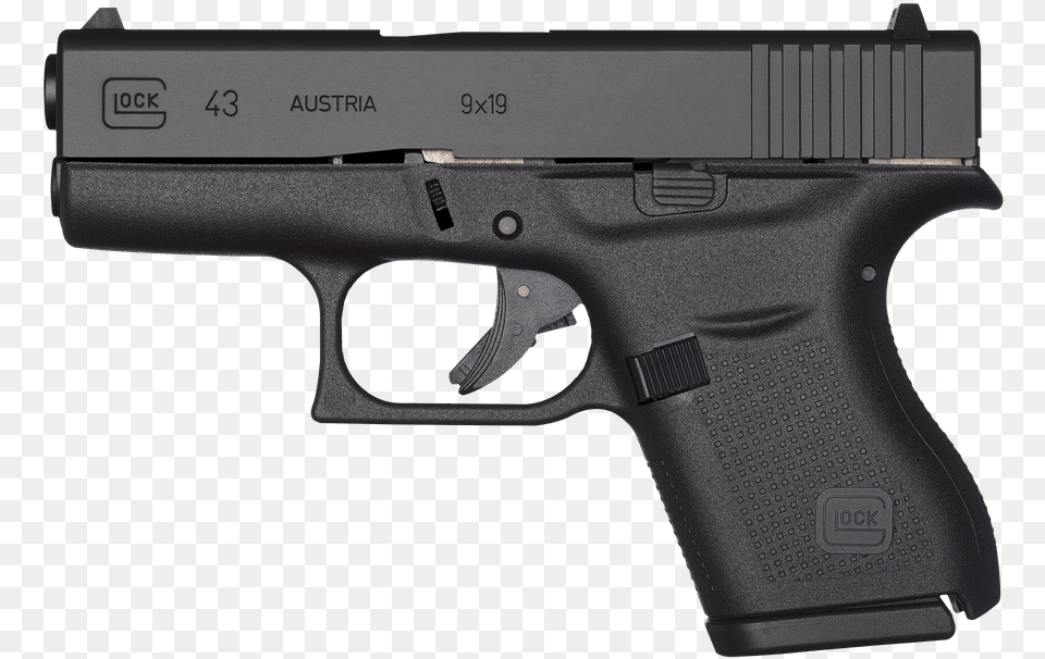 Glock 43 Gen, Firearm, Gun, Handgun, Weapon Free Transparent Png