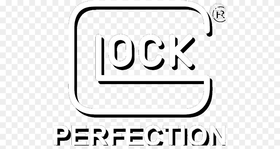 Glock Logo White, Text Free Transparent Png