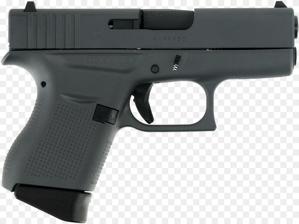 Glock Subcompact Double Luger Glock 43 Green, Firearm, Gun, Handgun, Weapon Png