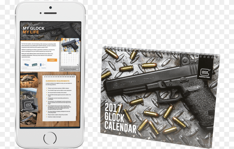 Glock Safety Pledge Campaign To Promote Firearms Safety Trijicon Rmr On Glock, Firearm, Gun, Handgun, Weapon Png Image