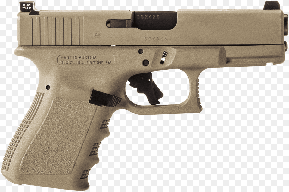 Glock Sand Color, Firearm, Gun, Handgun, Weapon Png