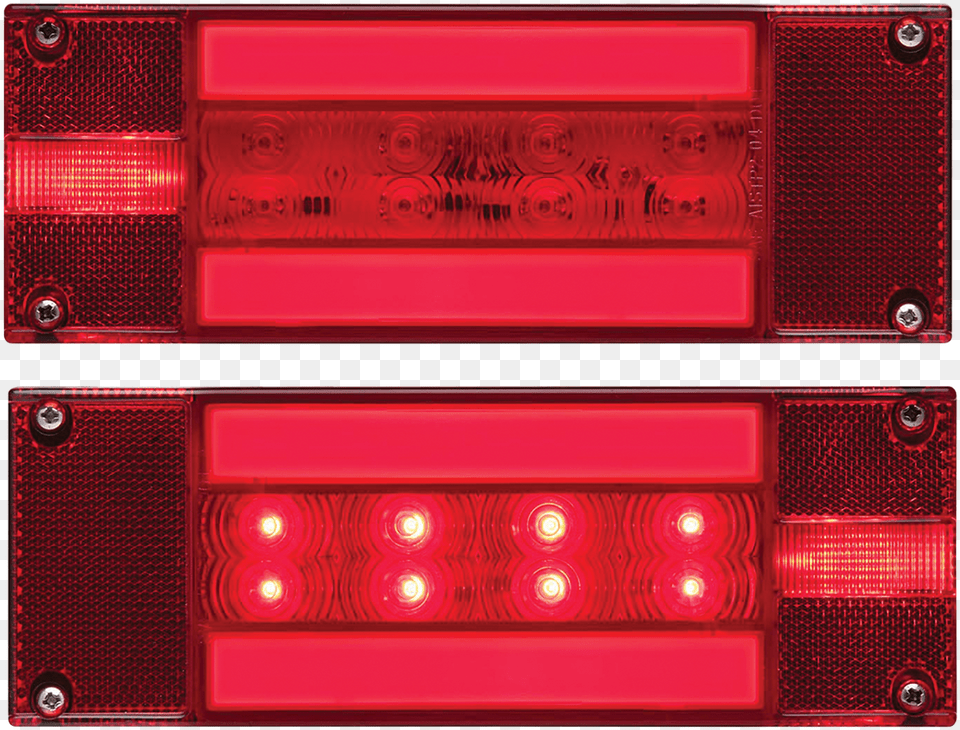 Glolight Retangular Sealed Led Red Stopturntail Light, Electronics, Car, Vehicle, Transportation Free Png