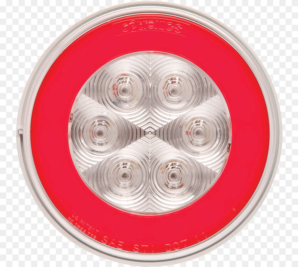 Glolight Round Sealed Led Red Stopturntail Lucidity Lights, Lighting, Machine, Wheel, Light Free Transparent Png