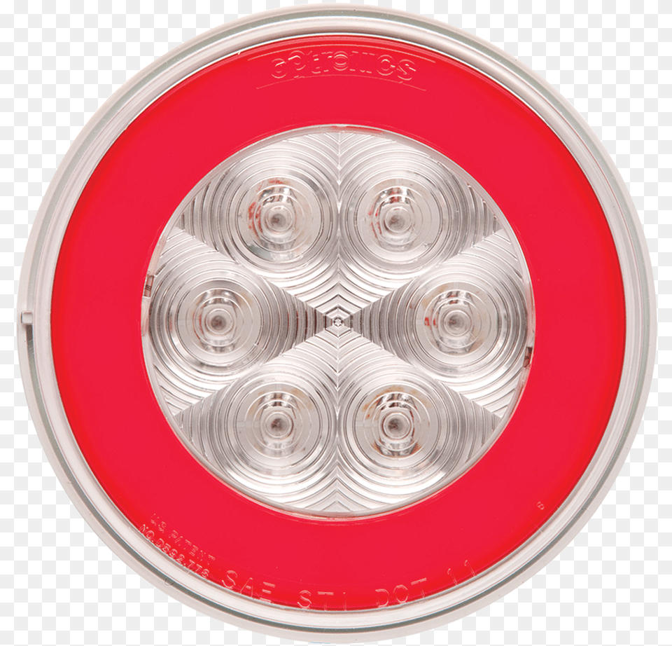 Glolight Round Sealed Led Red Stopturntail Optronics Led Lights, Lighting, Machine, Wheel, Light Png Image