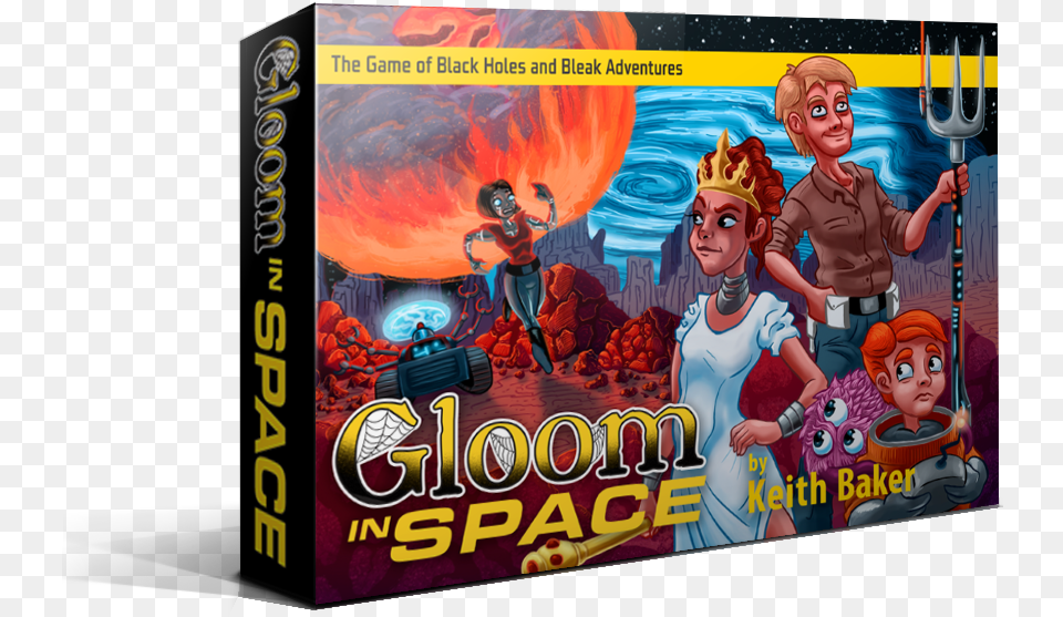 Gloom In Space Card Game, Book, Comics, Publication, Adult Png