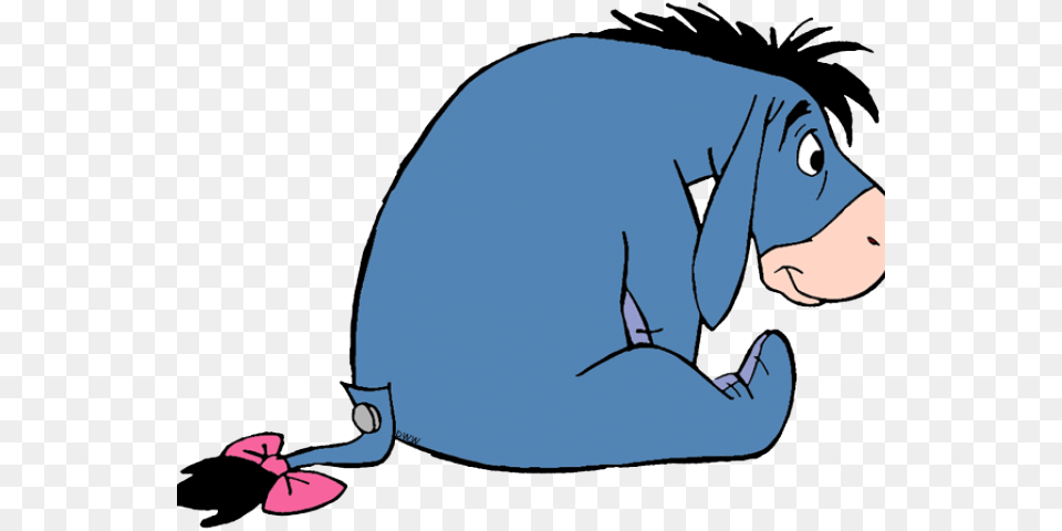 Gloomy Clipart Winnie The Pooh Eeyore Eeyore Clipart, Face, Head, Person, Baby Free Png
