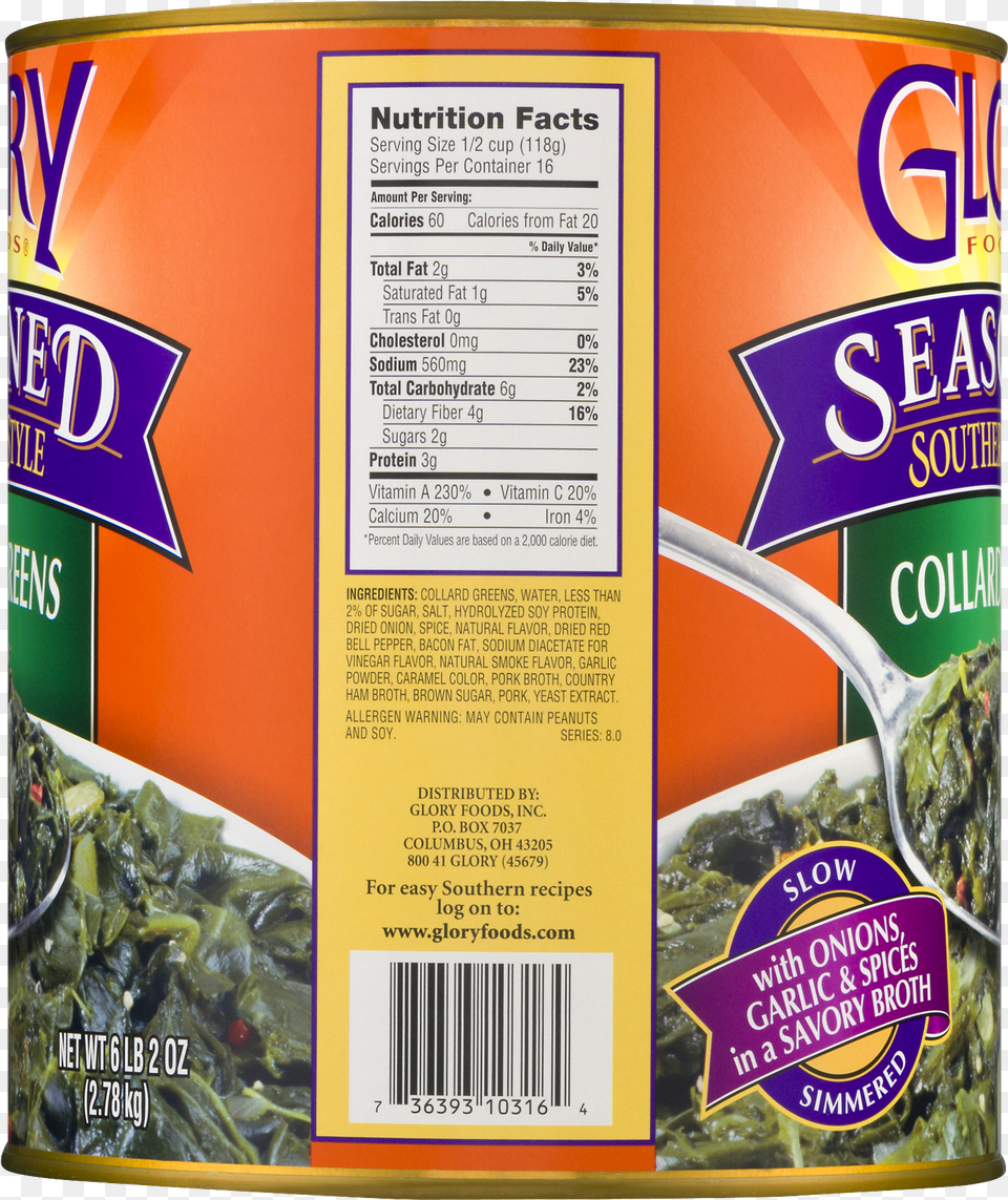Glory Collard Greens Nutrition Facts Free Transparent Png