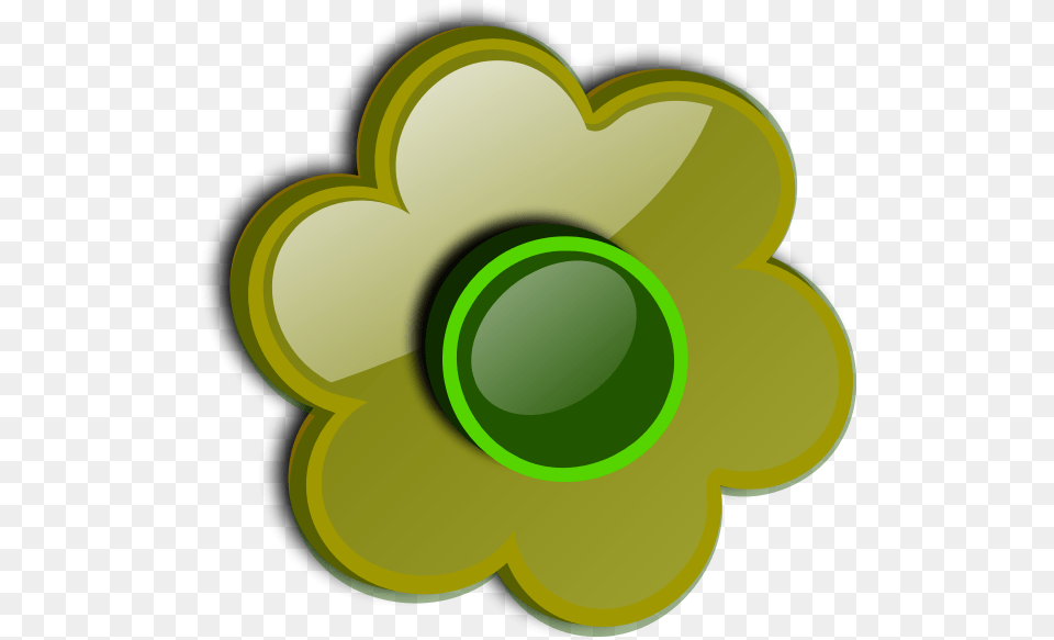 Gloss Green Flower Vector Clip Art Svg Clip Art, Sphere, Logo, Disk, Ball Free Png Download