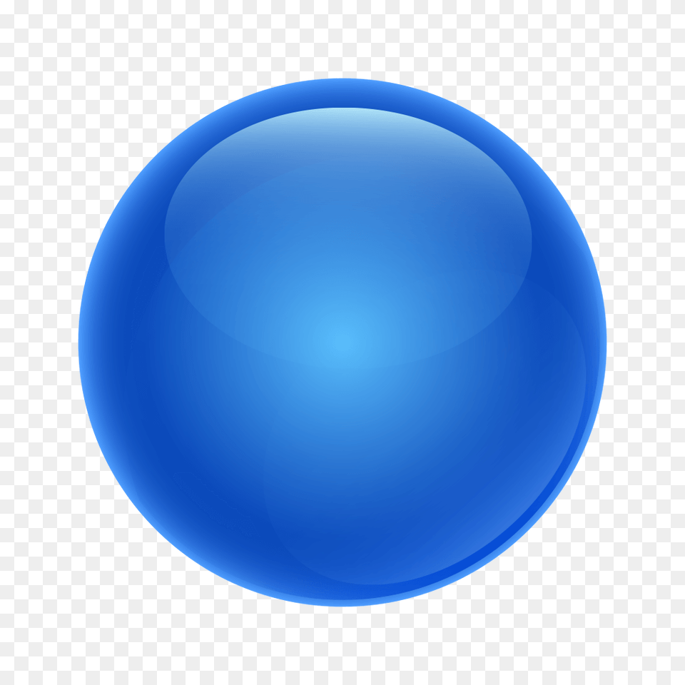 Glossy Ball Image Blue Ball, Sphere, Astronomy, Moon, Nature Free Png Download