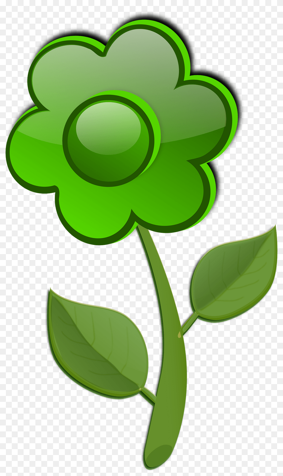 Glossy Flower Clipart, Green, Plant, Leaf, Produce Png Image