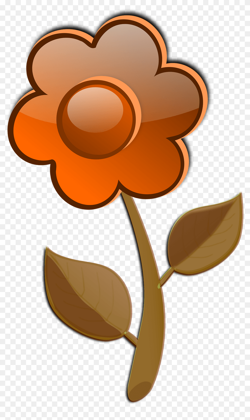 Glossy Flower Clipart, Leaf, Plant, Rose, Food Free Png Download