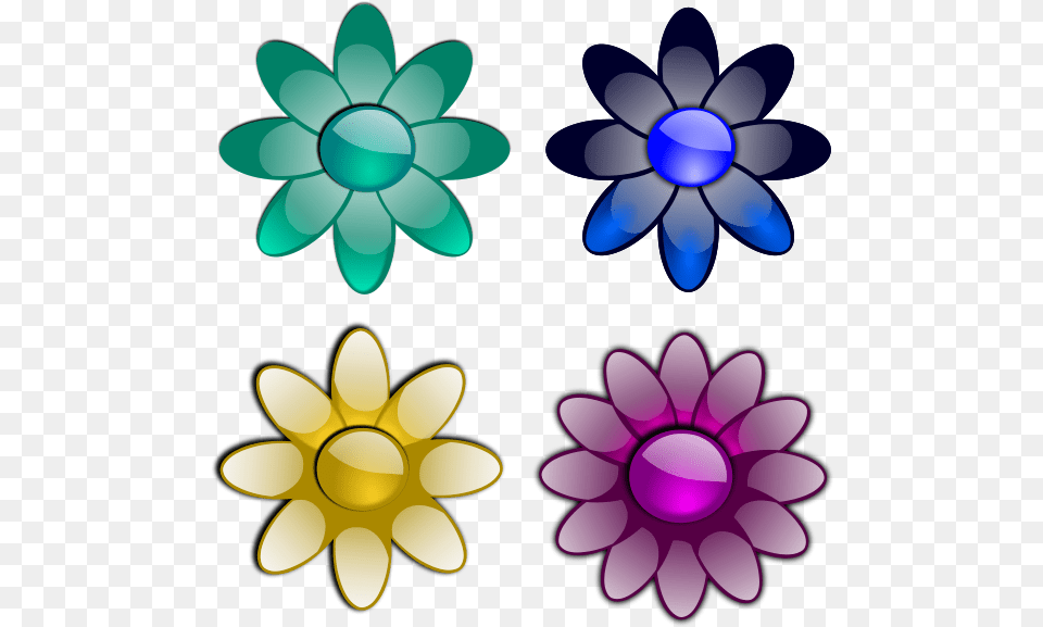 Glossy Flowers 3 Clip Arts Flowers Clip Art, Plant, Daisy, Flower, Pattern Free Transparent Png