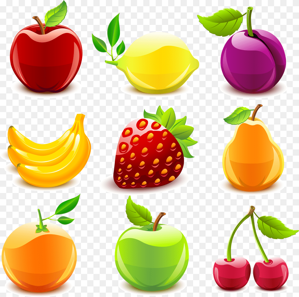 Glossy Fruit, Food, Plant, Produce, Banana Png Image