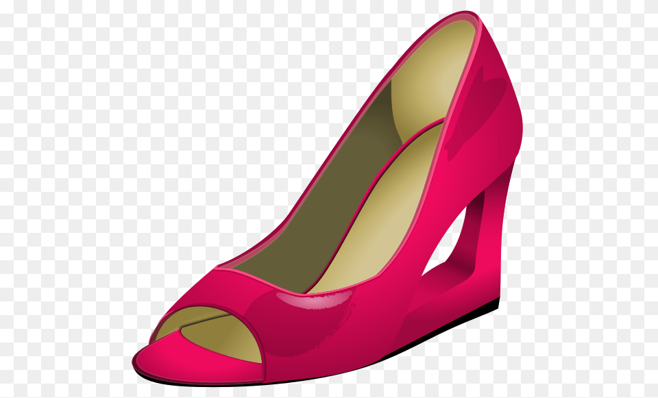 Glossy Pink Clip Arts For Web, Clothing, Footwear, High Heel, Shoe Free Png Download